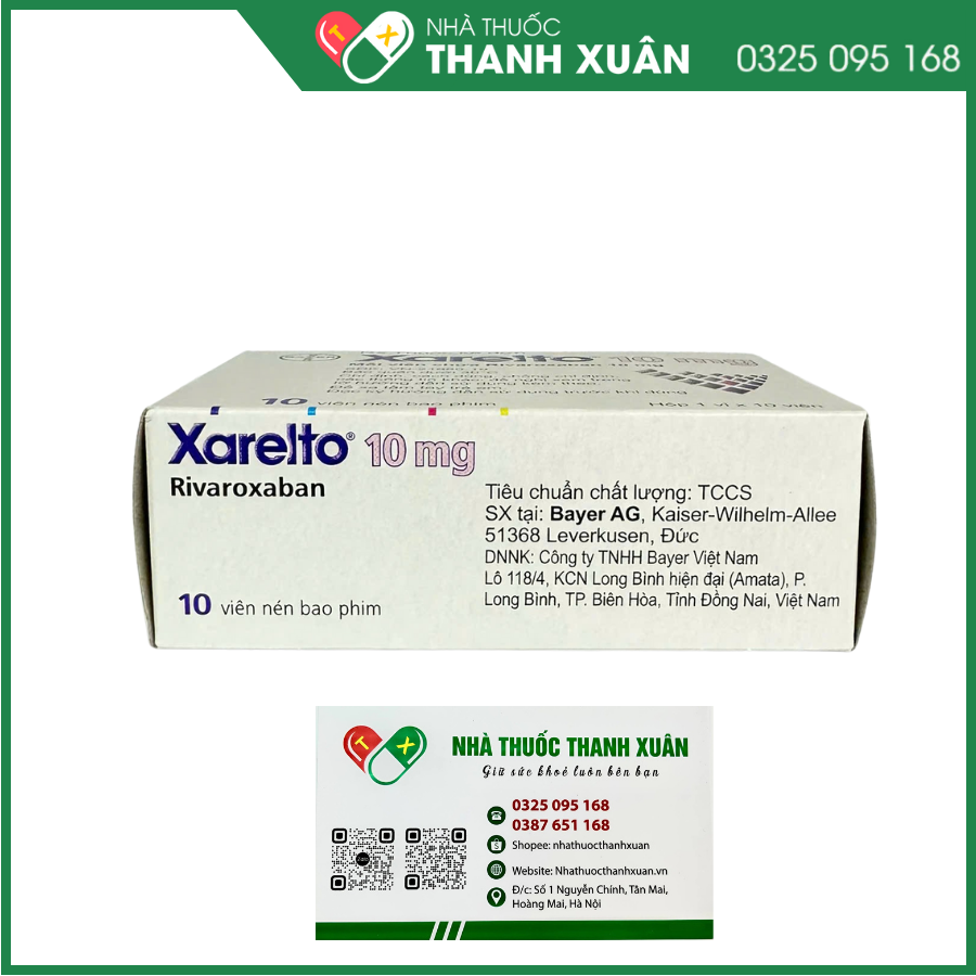 Xarelto phòng ngừa thuyên tắc huyết khối tĩnh mạch